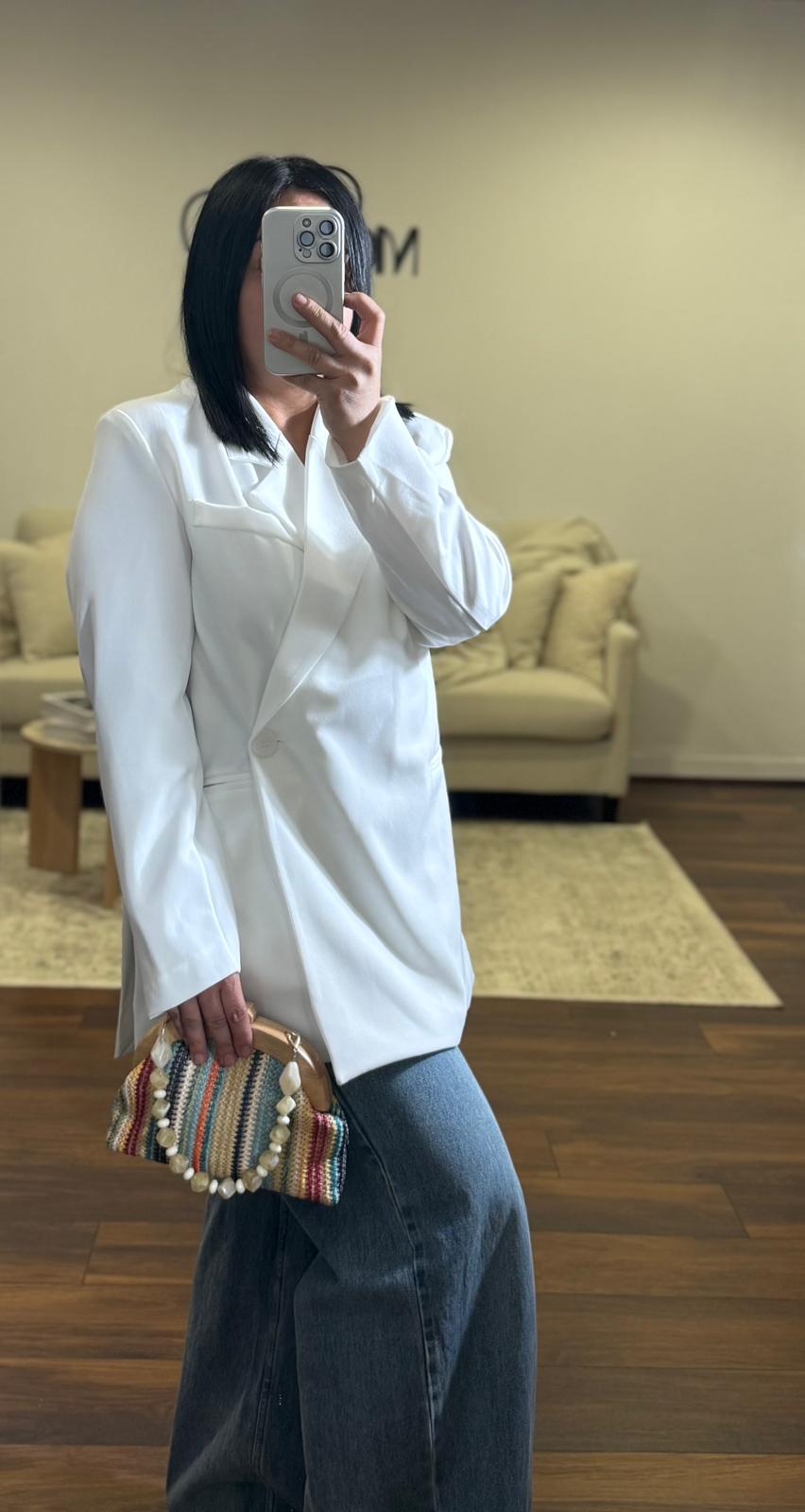 Blazer oversize asymétrique