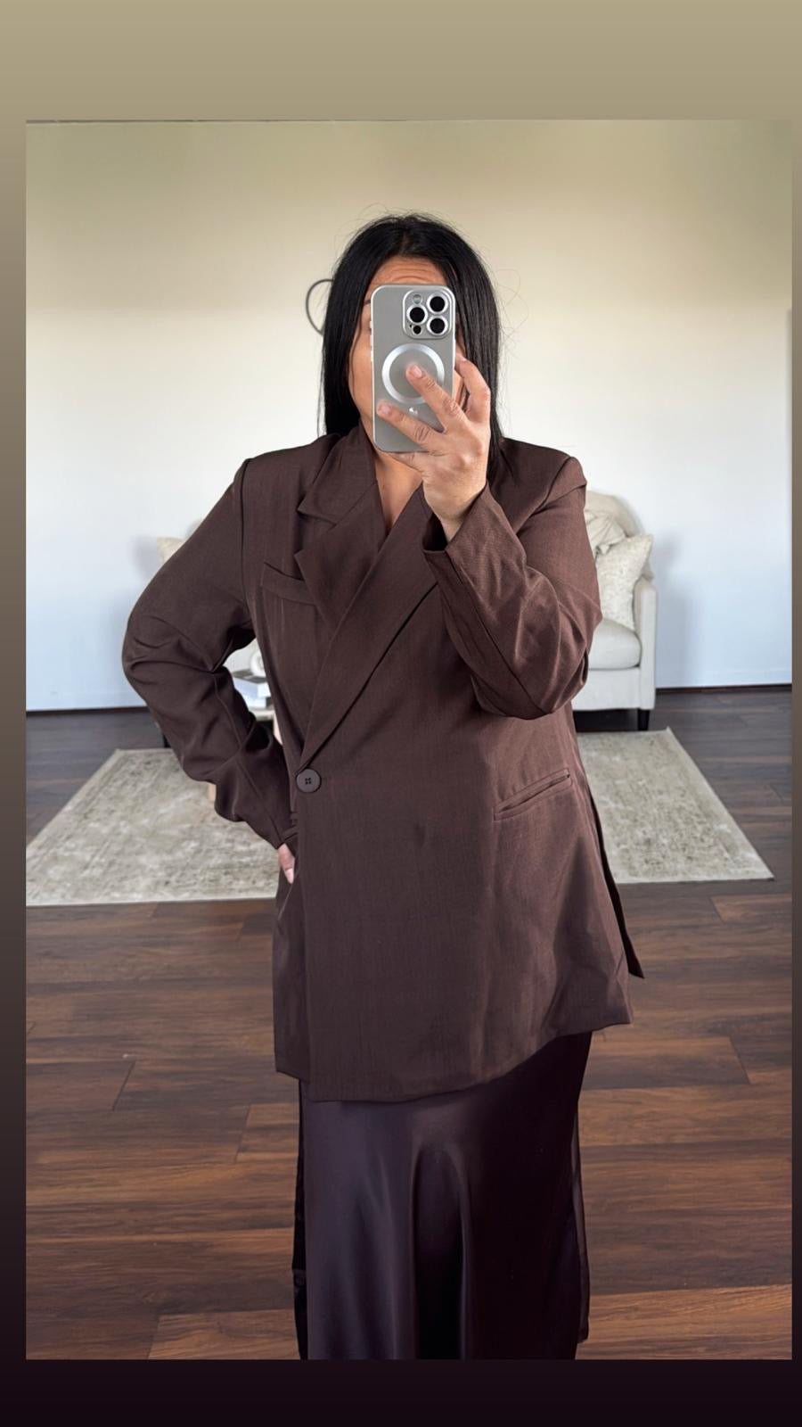 Blazer oversize asymétrique