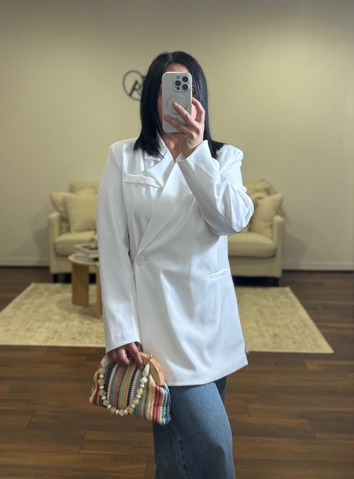 Blazer oversize asymétrique