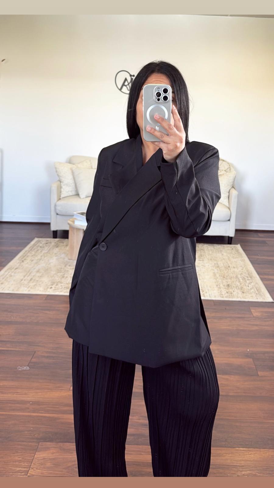 Blazer oversize asymétrique