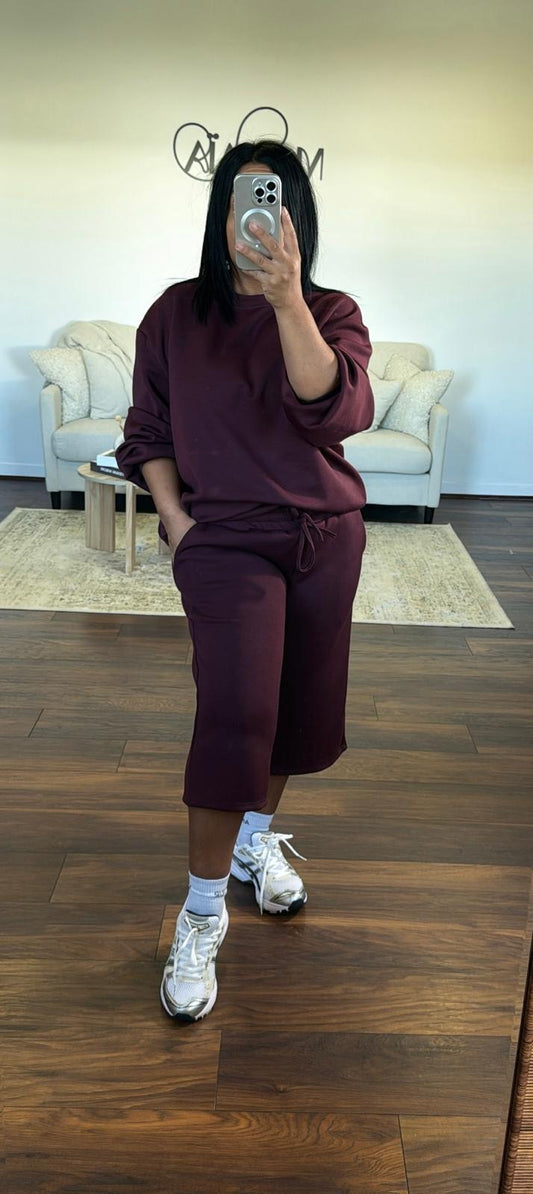 Ensemble jogging bermuda