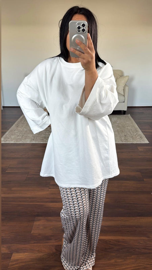 Pantalon fluide à motifs