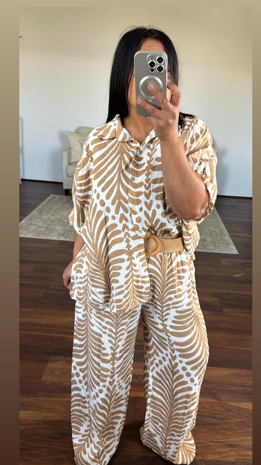 Chemise ample 100% gaze de coton
