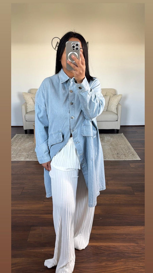 Veste en jeans oversize
