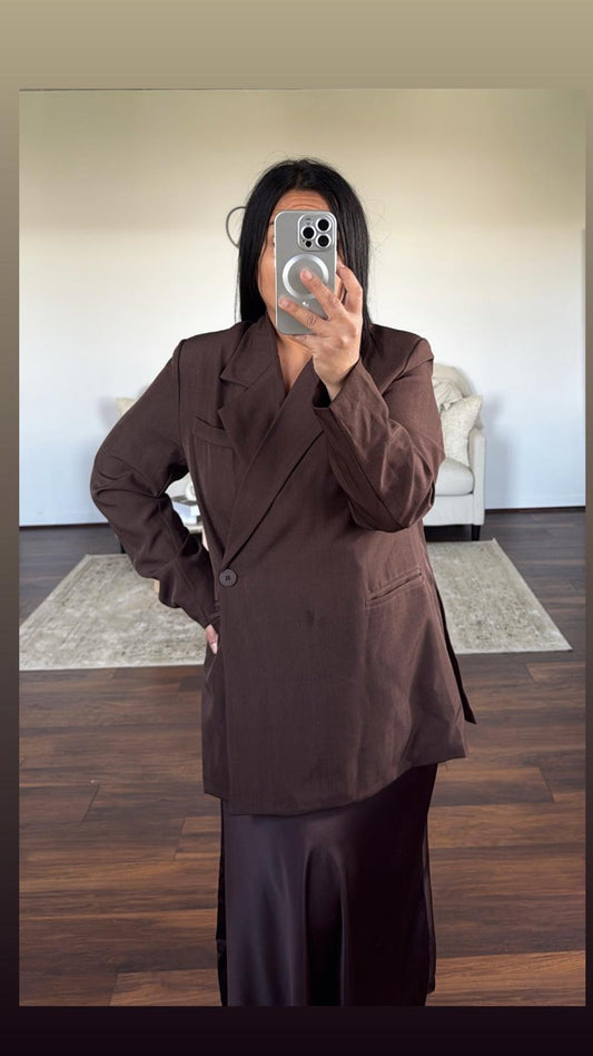 Blazer oversize asymétrique