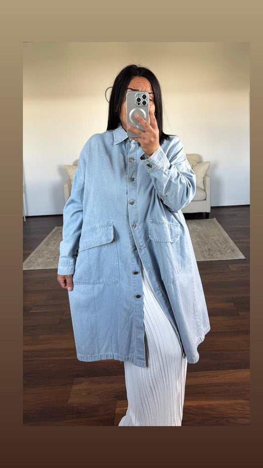 Veste en jeans oversize