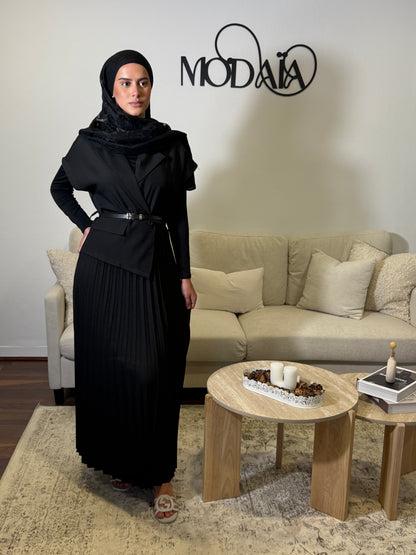 Robe longue sans manches