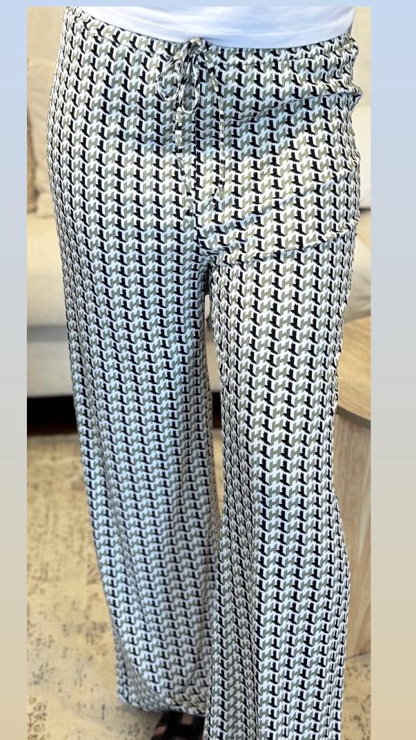 Pantalon fluide à motifs