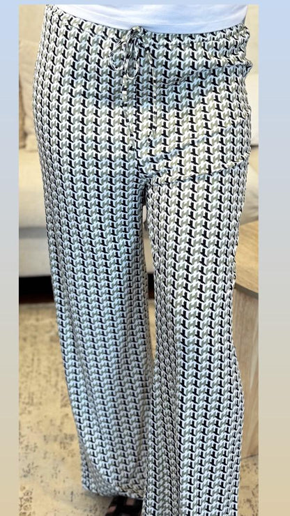 Pantalon fluide à motifs
