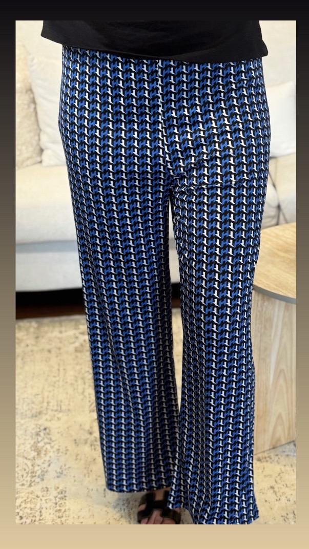 Pantalon fluide à motifs