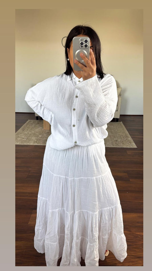 Chemise en gaze de coton