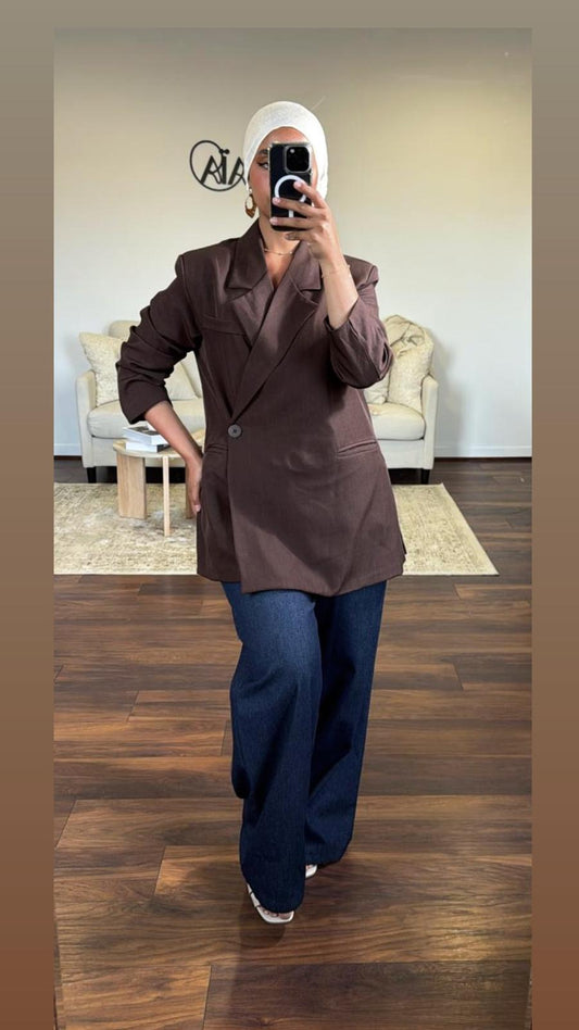 Blazer oversize asymétrique