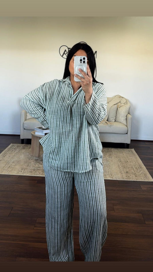 Haut rayé 100% coton
