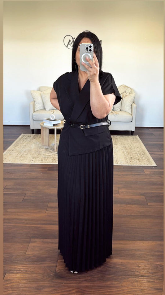 Robe longue sans manches